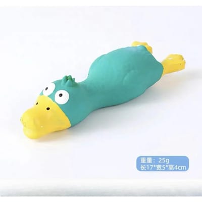 Jouet Cooing Poulet Chien, Jouet à Mâcher Durable en Latex pour Chiens de Petites et Moyennes Tailles, Jeu Interactif, Nettoyage des Dents, Soulagement du Stress pack-2 bleu