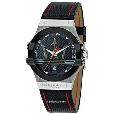 Maserati Potenza Analoog Kwarts R8851108001 Herenhorloge zwart
