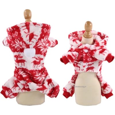 Kerst Huisdierkleding Honden Hoodies Herfst Winter Warme Jas voor Kleine Middelgrote Honden Jas Trui Puppy Franse Bulldog Kleding XS pink