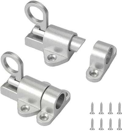 Dailygoody - Automatische Vergrendeling - Deurvergrendeling - Esthetisch aantrekkelijk en praktisch - Zilver - Veervergrendelingsslot - Geschikt voor .