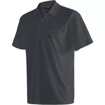 Maier Sports Arwin 2.0 Korte Mouw Poloshirt Zwart L Man