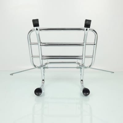 Porte bagage Faco pour scooter Piaggio 125 Vespa PX 1998 à 2017 chromé Neuf