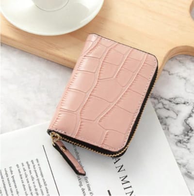 Pasjeshouder roze - 12 pasjes - met rits - creditcardhouder - mapje voor pasjes - bankpashouder - card protector - card holder - mannen en vrouwen