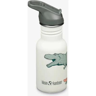Klean Kanteen Kinder Drinkfles Classic Narrow 355ml met flip/sportdop dino skate Drinkflessen