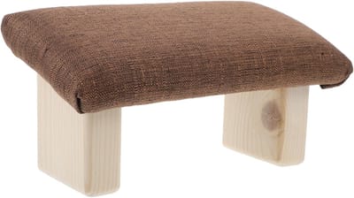 Knielbank Hout - Houdingsstoel Kniekruk - Houding Corrigeren - Ergonomische Structuur - 22.5x12.5x11cm - Koffie
