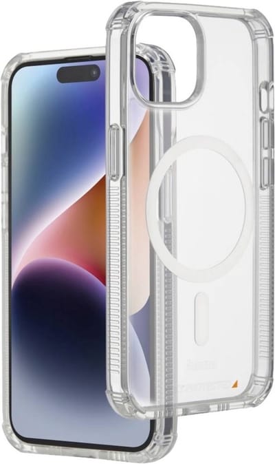 Hama Extreme Protect MagCase Cover Hoesje geschikt voor iPhone 15 - Kras- en Stootbestendig - Transparant