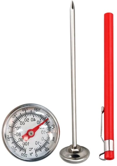Vloertestthermometer - Bodemmeter - Plantenverzorging - Roestvrij staal - 205 cm - Zilver