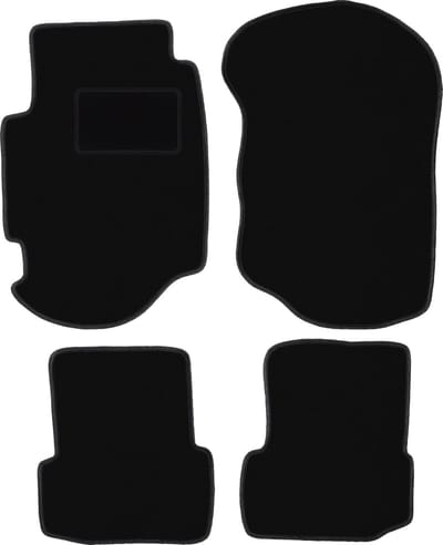 Zwarte veloursmatten voor: Ford Escort MK7 hatchback, stationwagen (1995-2002)