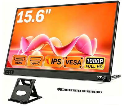 Draagbare Monitor 15.6 Inch Full HD 1080P – IPS Scherm – USB-C & Mini HDMI – Tweede Scherm Laptop
