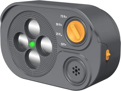 Nieuw anti-blafapparaat voor honden (2026), oplaadbaar blafapparaat met variabele ultrafrequentie/6 standen/IP65 waterdicht, voorkomt dat de hond van de buren blaft tot op 23 meter afstand (zwart)