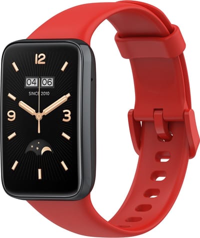 By Qubix - Siliconen sportbandje - Rood - Geschikt voor Xiaomi Smart Band 7 Pro / Mi Band 7 Pro bandje
