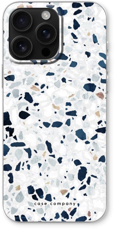 Case Company® - Hoesje geschikt voor iPhone 16 Pro Max hoesje - Terrazzo N°1 - Soft Cover Telefoonhoesje - Bescherming aan alle Kanten en Schermrand