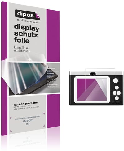 dipos – 4x Beschermfolie geschikt voor AMIPOW F12 | Krasbestendige & heldere Screenprotector Ultra-Thin