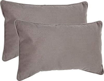 Atmosphera Bank/sierkussens Sophia - 2x stuks - 30 x 50 cm - polyester met rits
