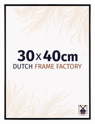 Fotolijst 30x40 cm - Kunststof - Zwart Mat - Easy