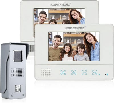 Video Deurbel met 7 Inch LCD Monitor en Nachtzicht - Outdoor Intercom Systeem