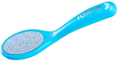 IOXIO Soft Touch-Keramische Voetvijl - Dubbelzijdig: Fijn & Grof - 18,5 cm - Lichtblauw
