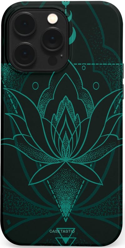 Casetastic Hoesje Geschikt voor Apple iPhone 14 Pro Max Magsafe - Stijlvolle Beschermende Duo-layer Case - Lotus Zen