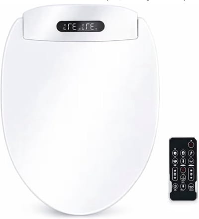 Intelligente toiletbril - Elektrisch bidet - Dagelijkse hygiëne - Zelfreinigend mondstuk - 51x37 cm - Wit