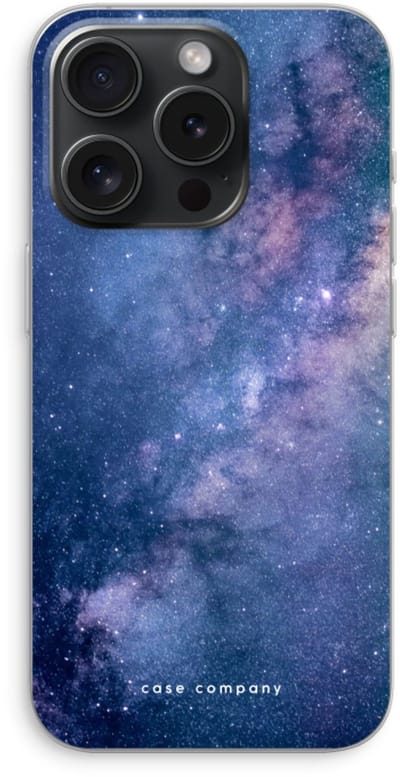 Case Company® - Hoesje geschikt voor iPhone 15 Pro hoesje - Nebula - Soft Cover Telefoonhoesje - Bescherming aan alle Kanten en Schermrand