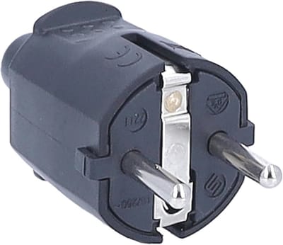 PVC-Pluggen en Koppelingen met Dubbel Veiligheidscontactsysteem voor Binnengebruik - 230 V/16 A - Zwart