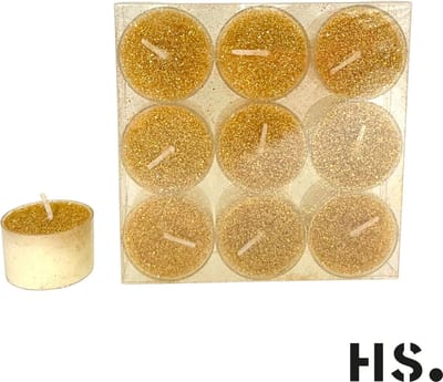 Home Society -Waxinelichtjes - Theelichtjes - 9 stuks - Goud