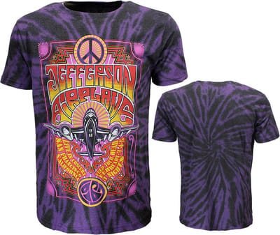 Jefferson Airplane Dip Dye T-Shirt - Officiële Merchandise - S