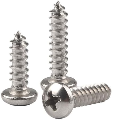 Ronde Houtschroeven 14mm 20 Stuks Zelftappende Roestvrij Staal
