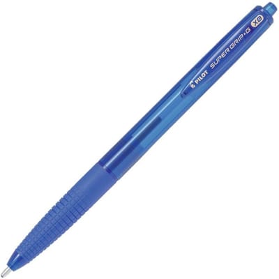 Pilot balpen Super Grip G retractable extra breed blauw
