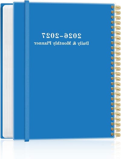 Planner Notitieboek 2026 - Agenda Organizer - Leven Organiseren - Uurschema Dagelijks - B5 - Blauw