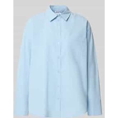 Relaxed fit blouse met borstzak