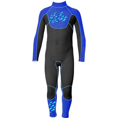 Zwemkleding Lange Mouw Surfen Duiken Pak Zwemmen Bad Neopreenpak voor Kinderen(zwart&blauw XXL) black