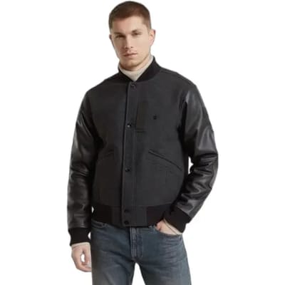 Leren jas G-Star Varsity Wool