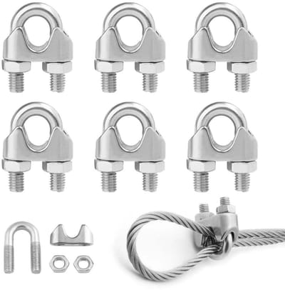 NTHProducts - Cable Clamp - Kabelclips - Duurzaam en corrosiebestendig - 3 mm - Voor diverse toepassingen - Ideaal voor kledinglijnen en tenten