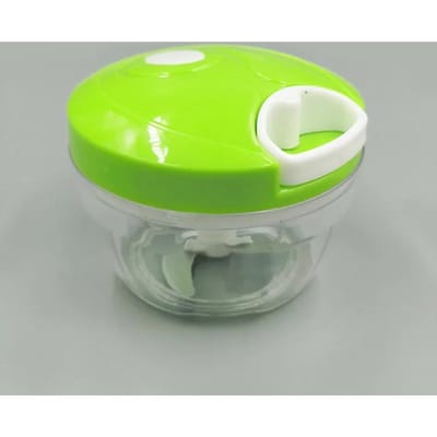 400ML Handmatige Vleesmolen Knoflookhakker Roterende Knoflookpers Crusher Groente Uiensnijder Keuken Kookaccessoires Processor green