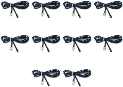 Temperatuursensor Set - Weerstand Sensor - Apparaat Controle - Epoxyhars Afdichting - 10 Stuks - Zwart