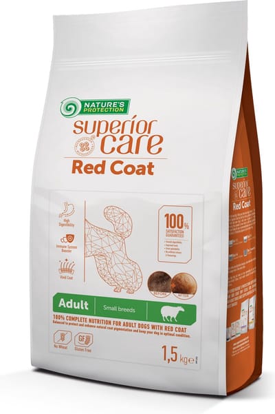 Nature's Protection Red Coat - Graanvrij Hondenvoer - Lam - Voor Roodharige Vachten 1,5kg.
