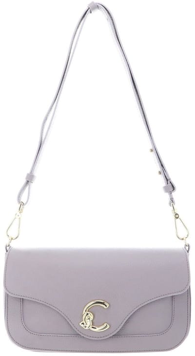 COCCINELLE Leren schoudertas C-Me Handbag Grainy Leather Oyster mauve
