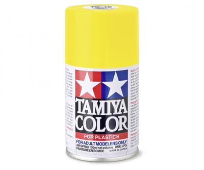 Tamiya Hobbyverf Acrylverf - TS-16 Yellow - Gloss - Acryl Spray - Verf spuitbus - 100 ml