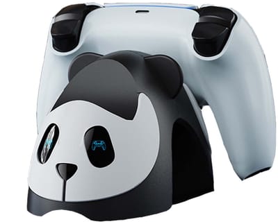 NAXSIR PS5 Dubbele Oplaadstation met Panda-ontwerp | Ademlicht-effect & 3Uur Snelle Lading | Officieel Gecompatibiliseerd met DualSense Controllers | Compact en Stylish