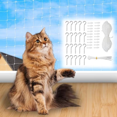 Kattennet voor Balkon en Tuin - Robuuste Bescherming zonder Boren