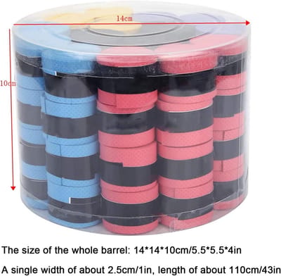 Tennis en Badminton Racket Overgrips, 60 Stuks Antislip en Vochtabsorberend Grip Tape voor Sportuitrusting