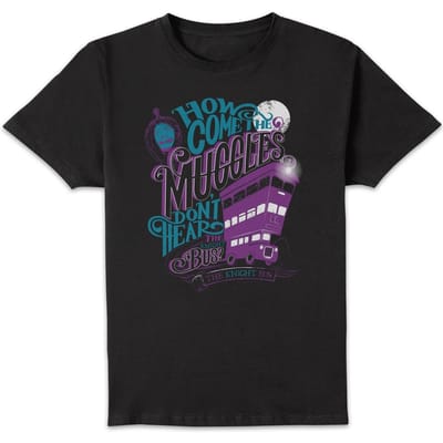 Harry Potter Knight Bus t-shirt - Zwart - L