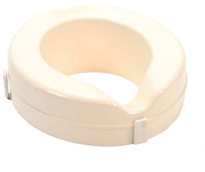 Ashby Toiletverhoger Opzet 5 cm – CE-gekeurd, Lichtgewicht, Veilig en Comfortabel voor Heup-, Rug- en Mobiliteitsproblemen – Eenvoudig Te Plaatsen en Schoon te Maken, Inclusief Deksel, Wc Verhoger voor Zelfredzaamheid