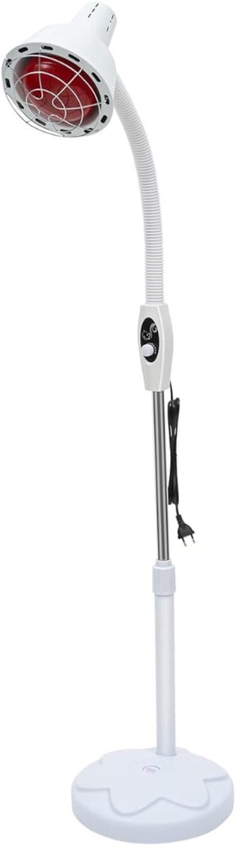 DnA® Indfraroodlamp - Infraroodtherapie - Warmtelamp - Infrarood Lamp Voor Spieren - Infraroodlamp Gewrichten - Wit - ‎49cm x 25cm x 20cm