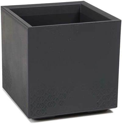 HowHomely Betonique ECO - Bloempot - Antraciet - 40x40 cm - Vierkant