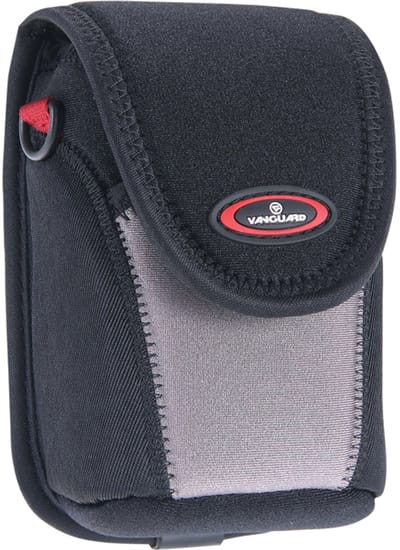 Vanguard | Casa 5A | Compactcameratas | Riemclip | Schouderriem | Voorvak | Zwart/Grijs | Binnenmaat 9,0 x 5,5 x 2,0 cm