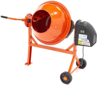Betonmolen - Cement Mixer - Bouwprojecten - Robuust Stalen Frame - 63 Liter Capaciteit