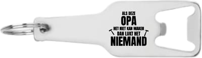 Akyol - als deze opa het niet kan maken dan lukt het niemand flesopener - Opa - familie - cadeau - 105 x 25mm