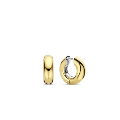 TI SENTO Dames Oorbellen - 925 zilver - Zilver geel verguld - 7909SY